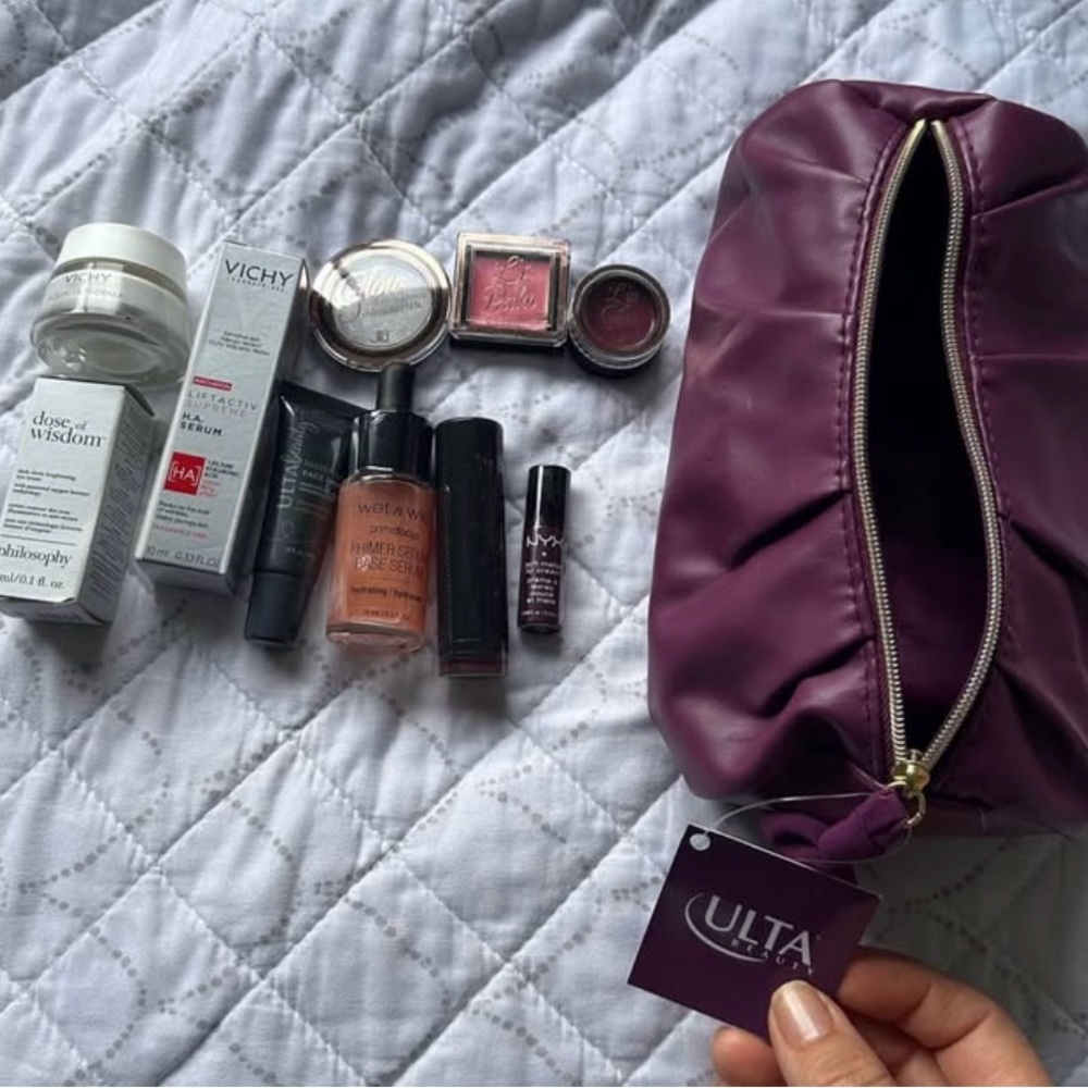 ULTA Purple Makeup Bag Set